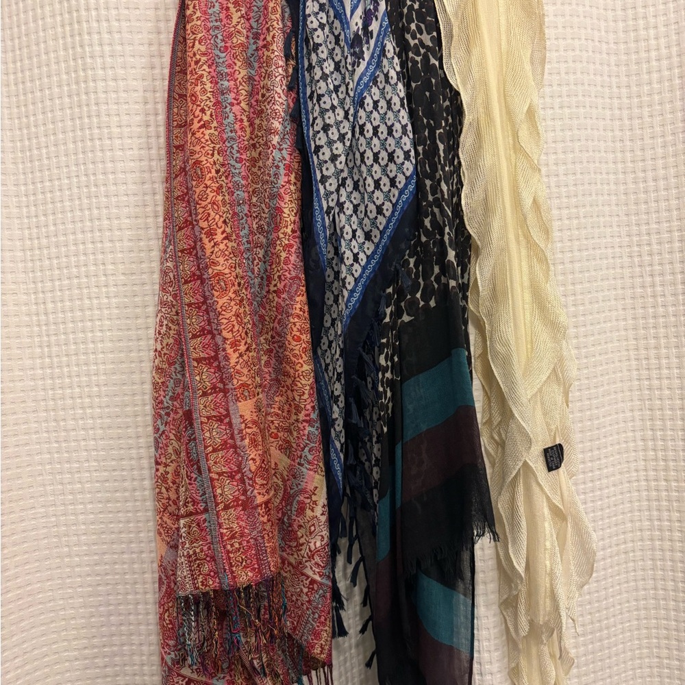 Colorful Patterned Scarves Set - Picture 2 of 2